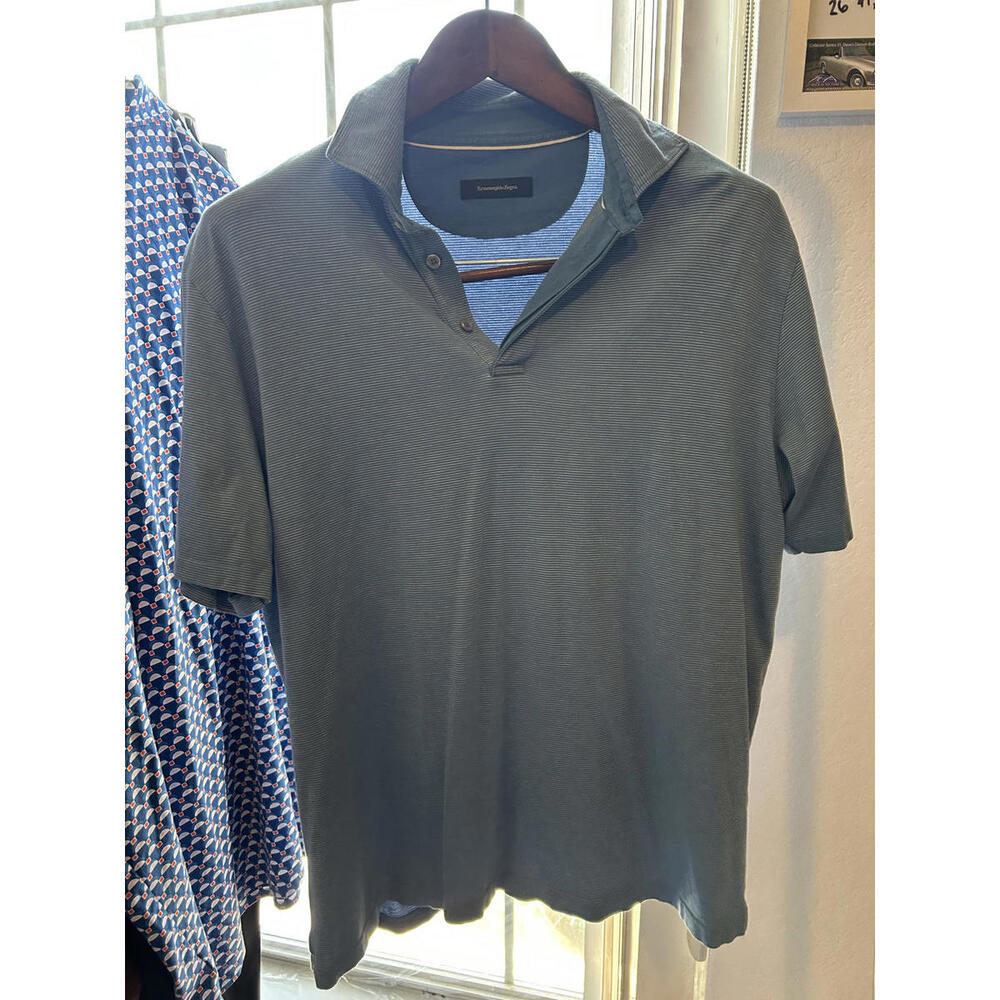 Zegna Large Men's Polo Shirt - Classic Comfort